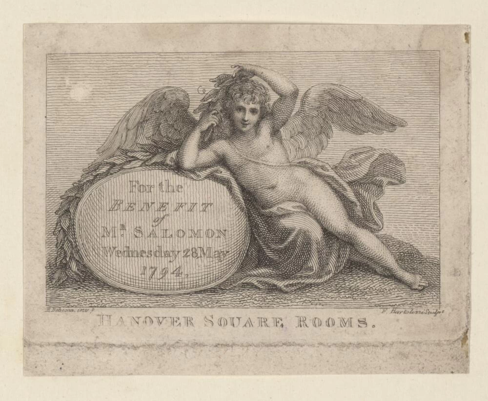 Biglietto per le Hanover Square Rooms, mercoledì 28 maggio 1794